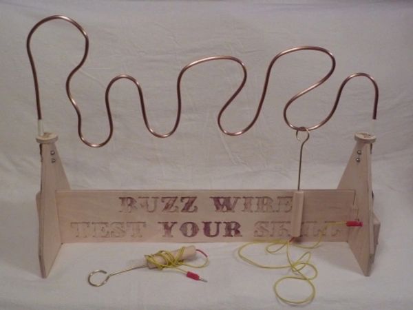 Giant buzz wire game