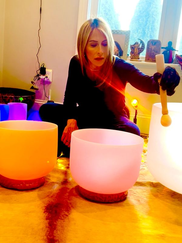 This is me doing a virtual sound bath