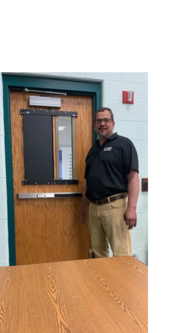 Spanning Security Shutter open