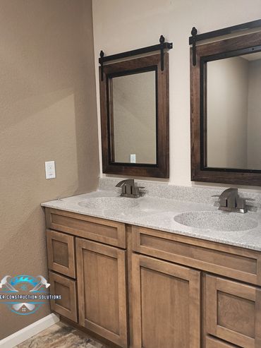 Bathroom vanity install