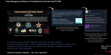 Dark Web Advanced, Cyber Intellignece Dark Web Course, Dark Net Course, CTI Course, Advanced DarkWeb