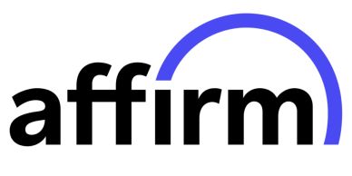 Affirm company logo with blue arc.