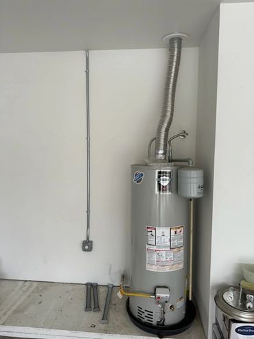 Residential hot water heater and electrical connections