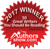 Winner of 50 Great Writers You Should Be reading 2017