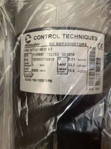Control Techniques DC Servomotor DCM6F P/N 46070029