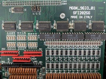 Tecnos Masterwood Input/output cards   M68K 96IO 01 SFI 20256 