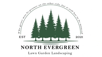 North Evergreen lawn garden landscaping