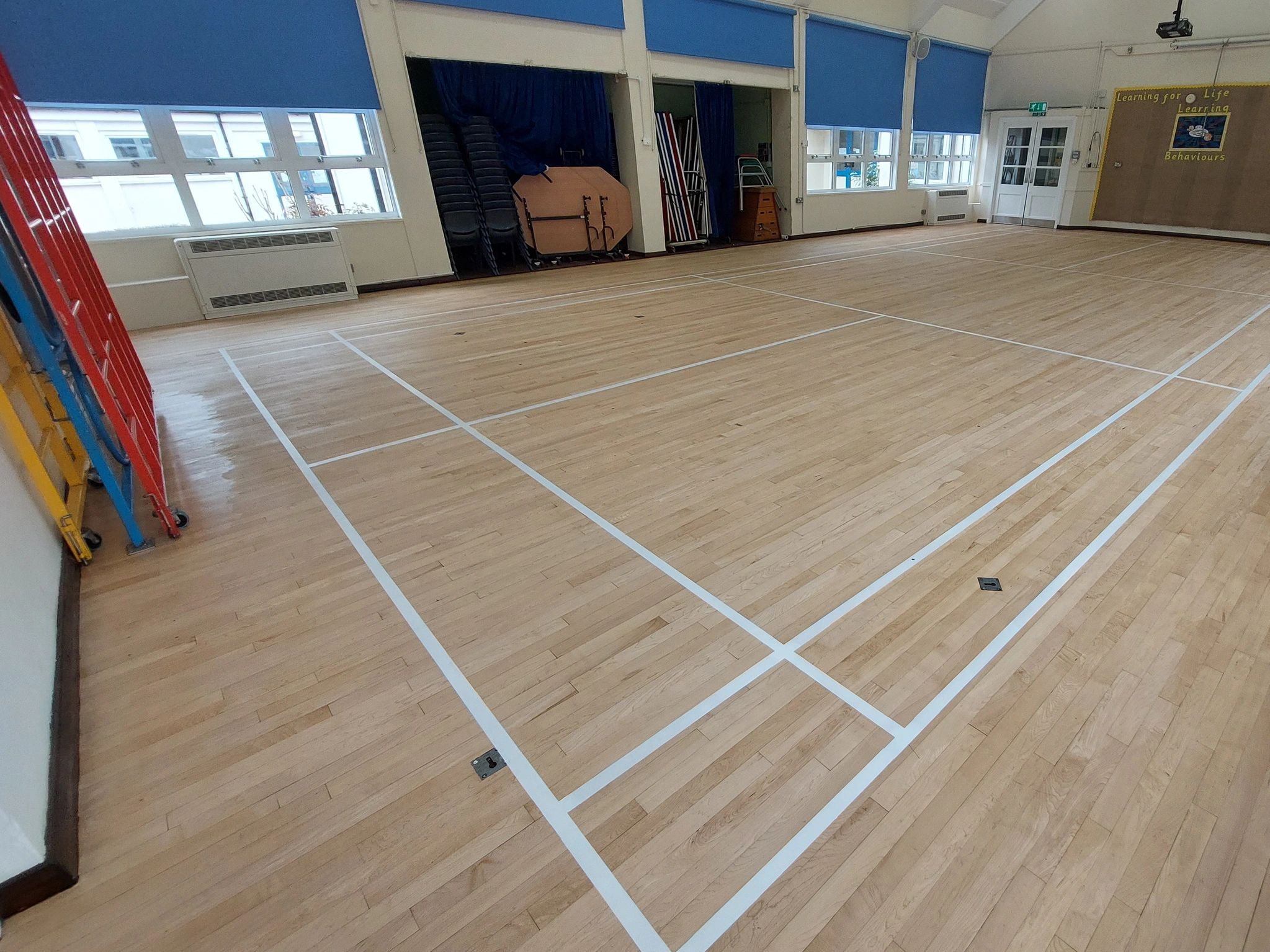 School badminton court