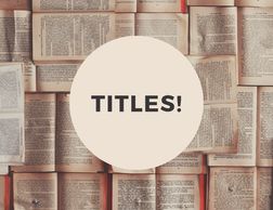 Get a best title your starting your journey to research.