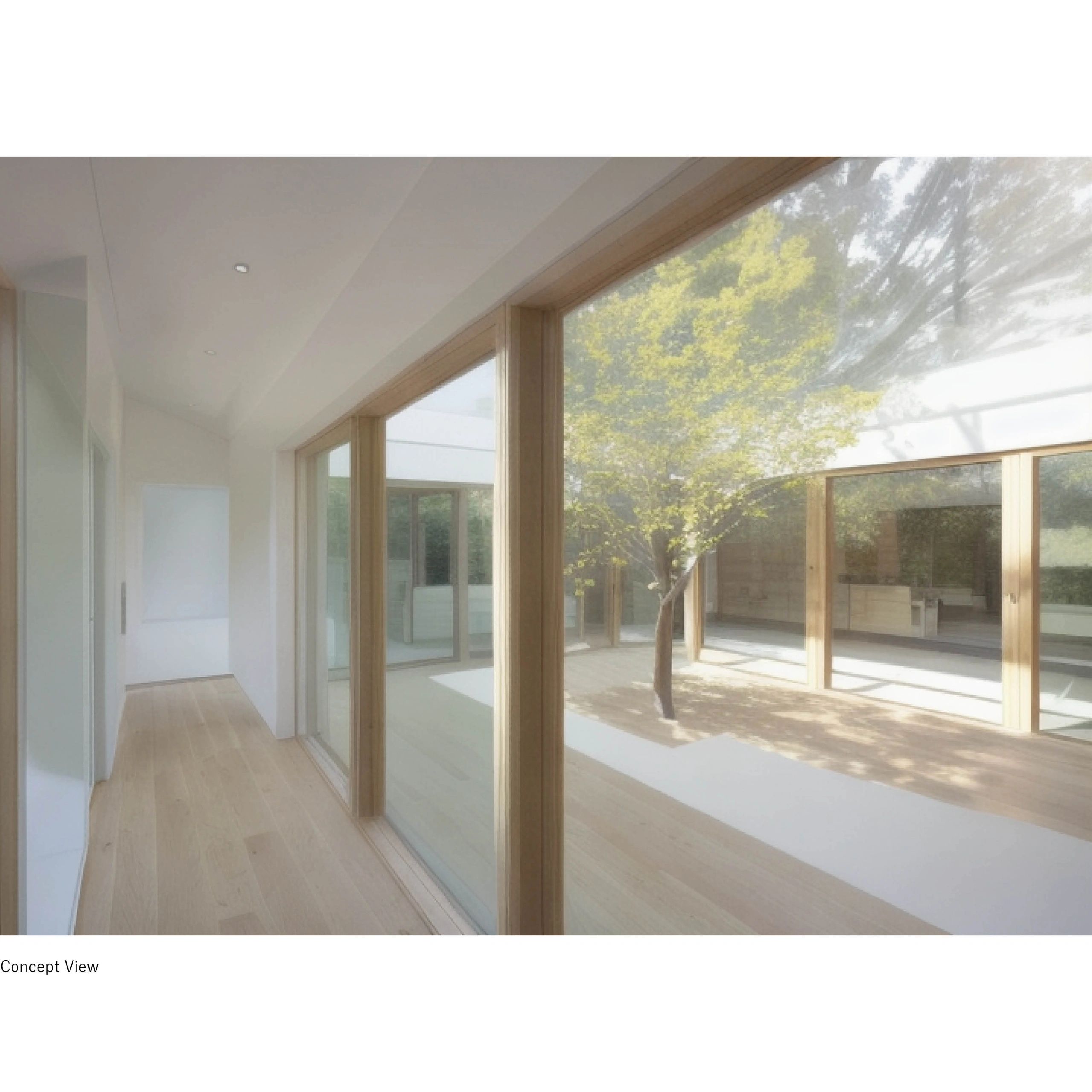 Concept visual of the courtyard and internal circulation space to the perimeter.