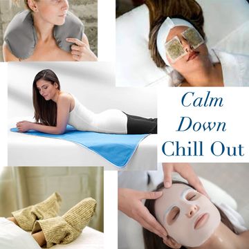 cooling gel pad massage calming relaxation heat therapy facial eye treatment anti-aging