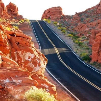 Valley of Fire Highway in Nevada