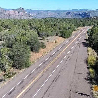 US-60 good driving road in Arizona