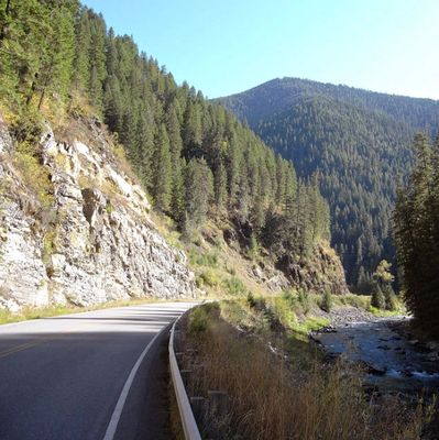 St Joe River Road in Idaho