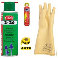 safety goods items bhilai durg hand gloves crc spray ctc spray caution tape fire bus bar