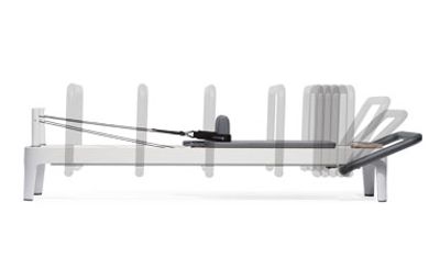 Allegro 2 Reformer with different footbar placement options.