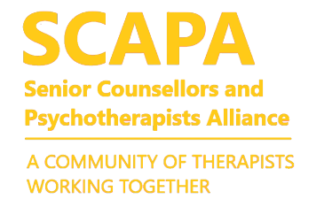 Logo for SCAPA, a community of senior counselors and psychotherapists.