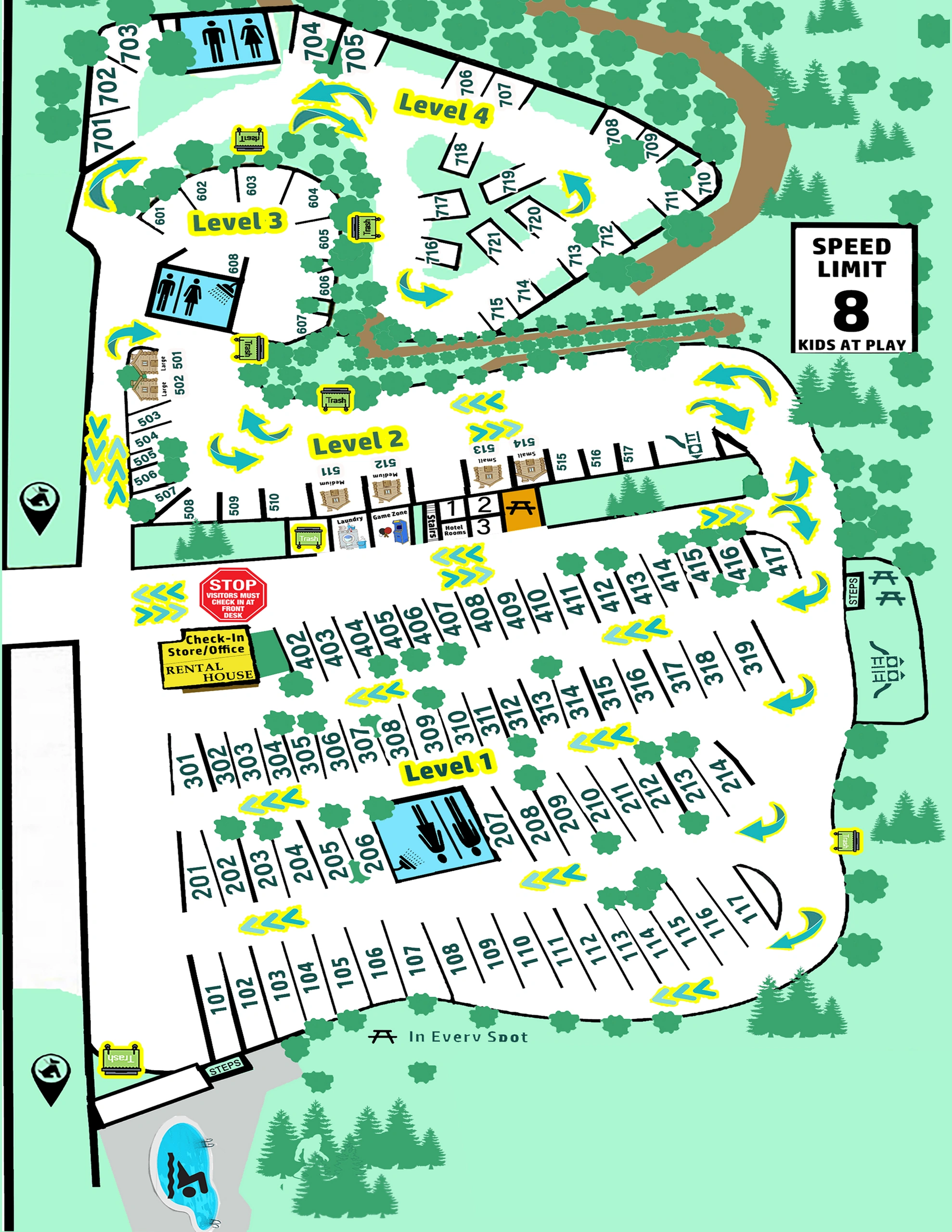 rv park and campground map
