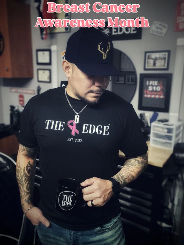 October is here! Support the cause with THE EDGE Breast Cancer Awareness T-Shirts, available for jus