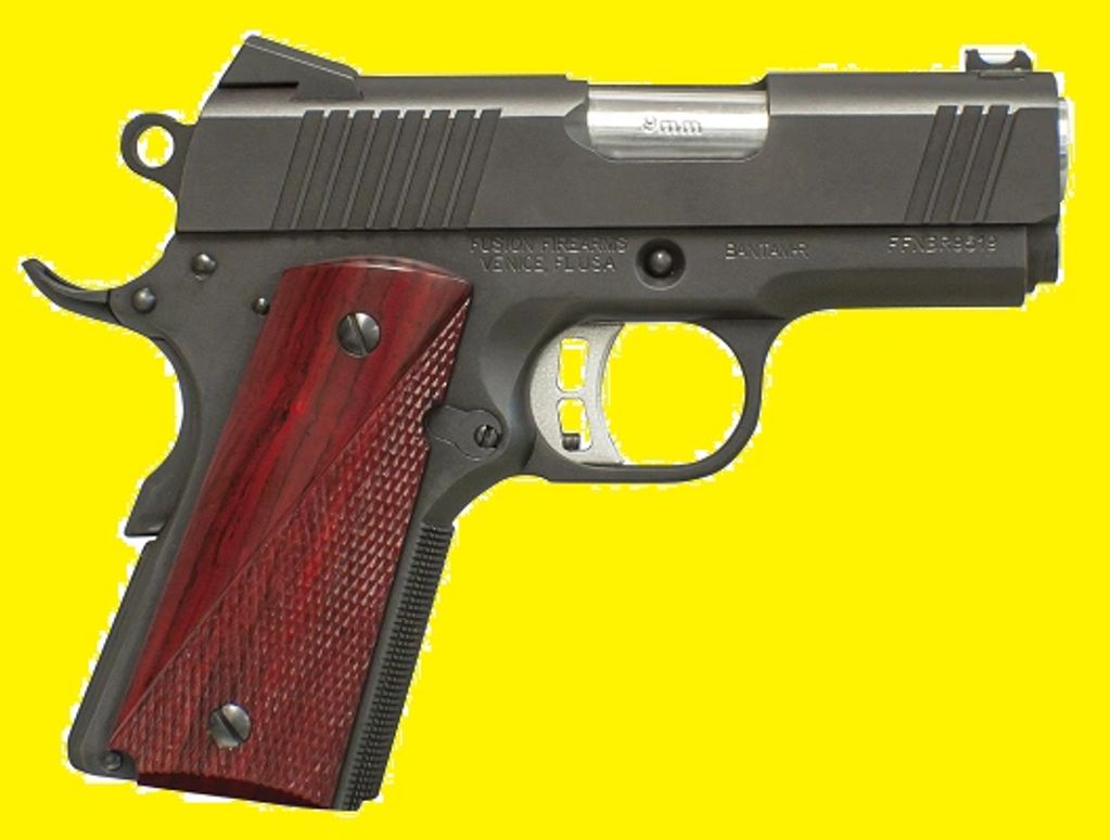 Fusion Arms 1911 Bantam Defender 9mm 3”bbl. 9-shot. SKU: 1911BANTAMR9