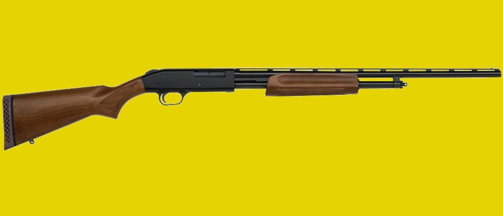Mossberg 500 .410ga., 24” Full bbl., Hardwood. SKU: 50104