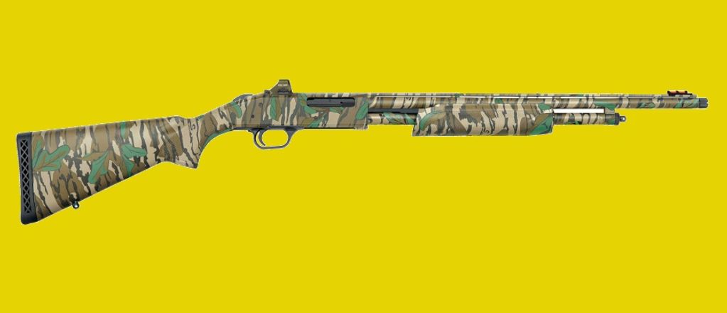 Mossberg 500 .410 ga 3”, MO Greenleaf with Holosun HS407K red dot sight, 20” bbl., 6-shot SKU: 50133