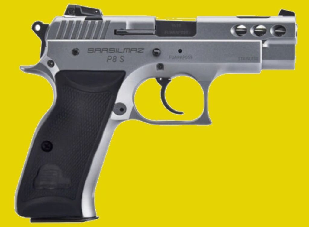 SAR P8S Compact 9mm, 3.8” bbl. SS, 17 shot, SKU: P8SST