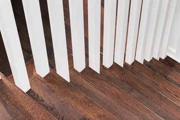 Wire Brushed White Oak Engineered Hardwood Flooring with Flush Mount Vents, Priddis Alberta