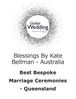 Award winner Blessings by Kate Bellman Celebrant Marriage Wedding Ceremony Bespoke Port Douglas