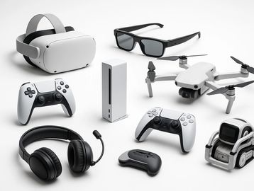 VR headsets, AR glasses, gaming consoles, controllers, drones and robotic devices