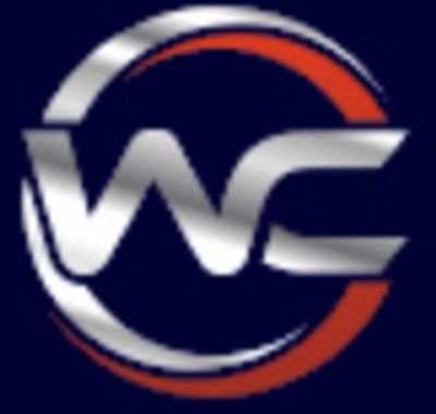 Logo featuring stylized letters 'WC' with a circular design.