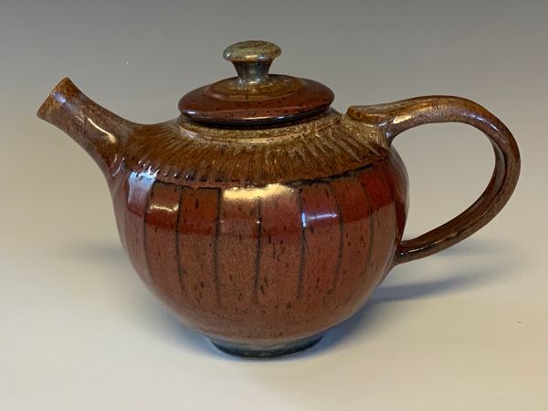 Teapot, Randy's Red glaze. $120.