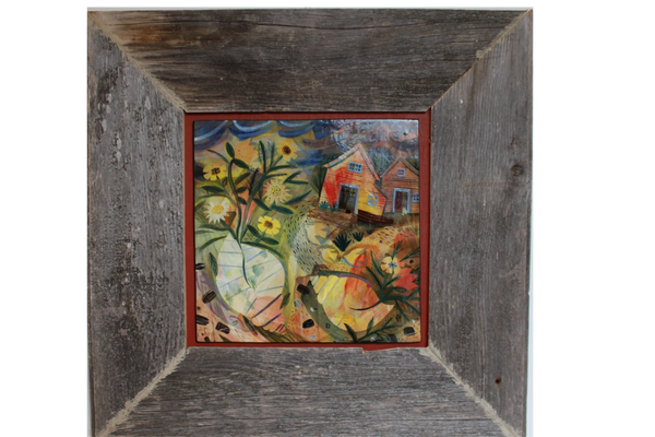 "On The Beach". 22 3/4x22 1/4 inhes.$520