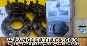 Wheel adapters, Wrangler TJ to JK, TJ to JL