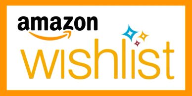 Amazon wishlist logo with orange border.