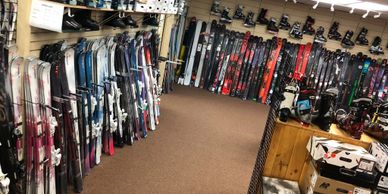 Downhill Skis and Cross Country Skis
