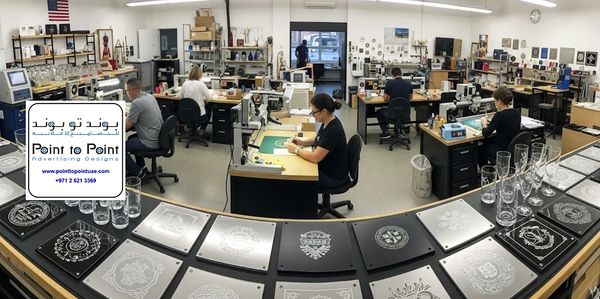 Professional metal cutting and engraving operations at Point to Point Industries