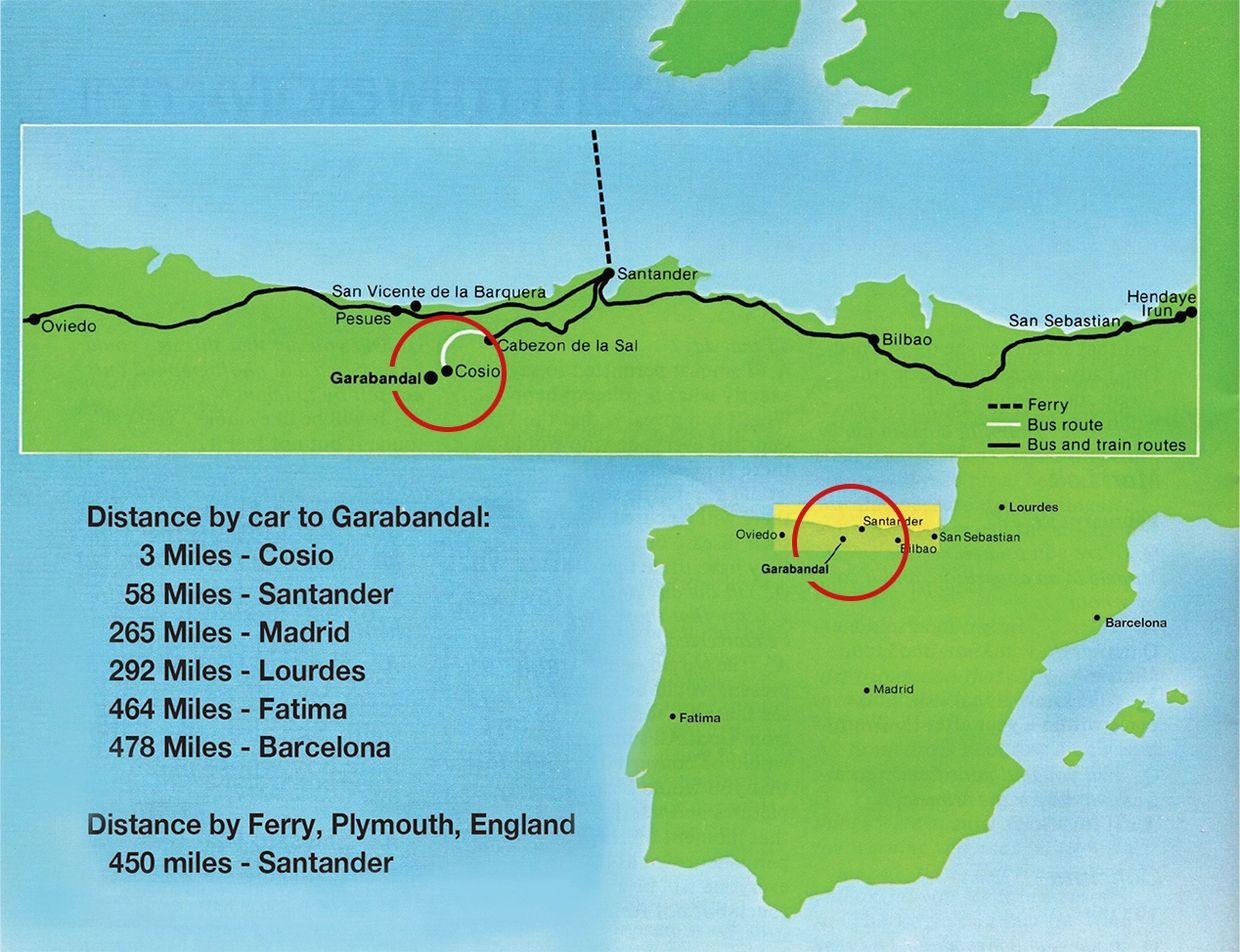 Map of Garabandal Spain.