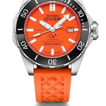 SD1 Swiss Diver Watch Automatic 3280ft Helium Release Valve - SwissD1ver