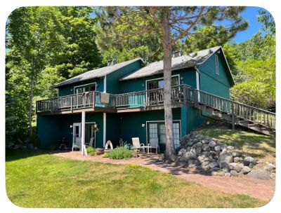 Lower-level walkout with lake views