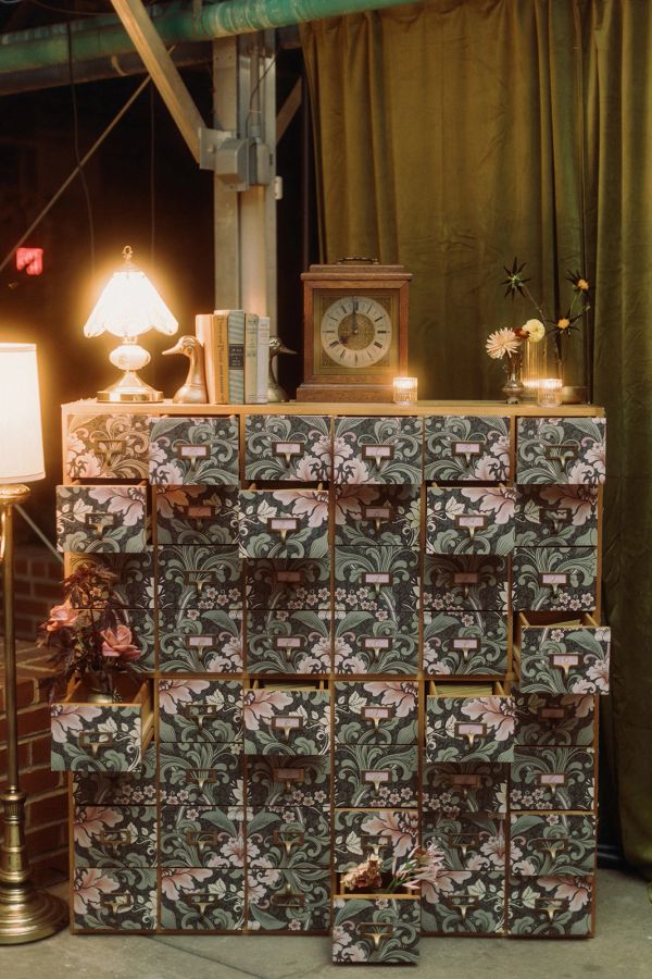wedding reception decor at The Horticulture Center Philly