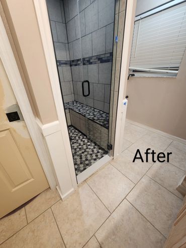 Steam shower after