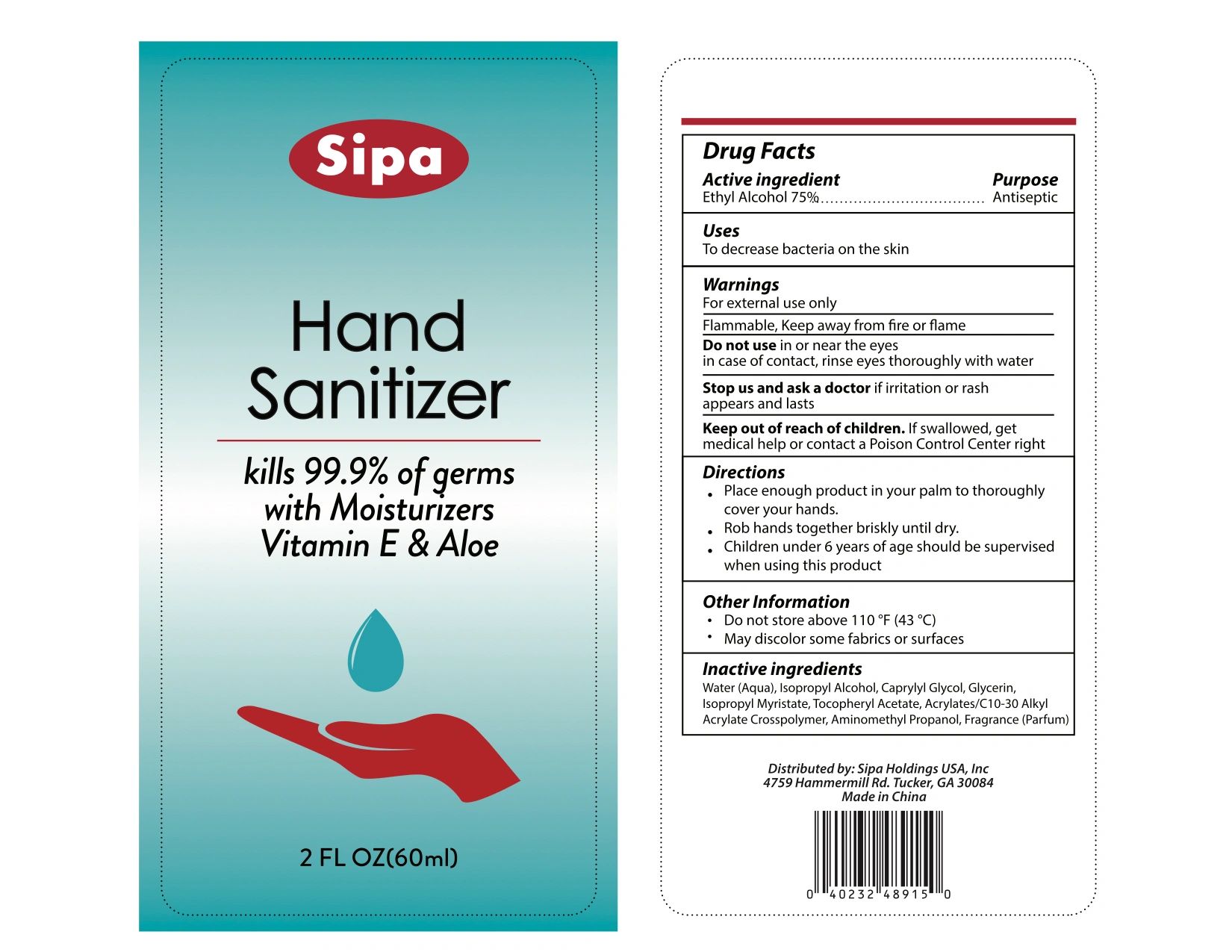Hand Sanitizer -SIPAMASKS