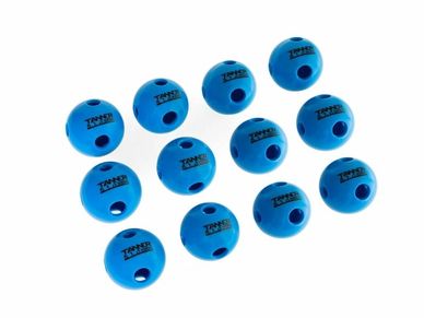 2.5 oz light airflow rubber training balls used for front toss, flips, batting tee training
