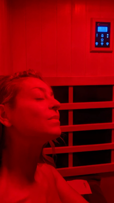 Haus of V health and wellness practice with red light infared sauna