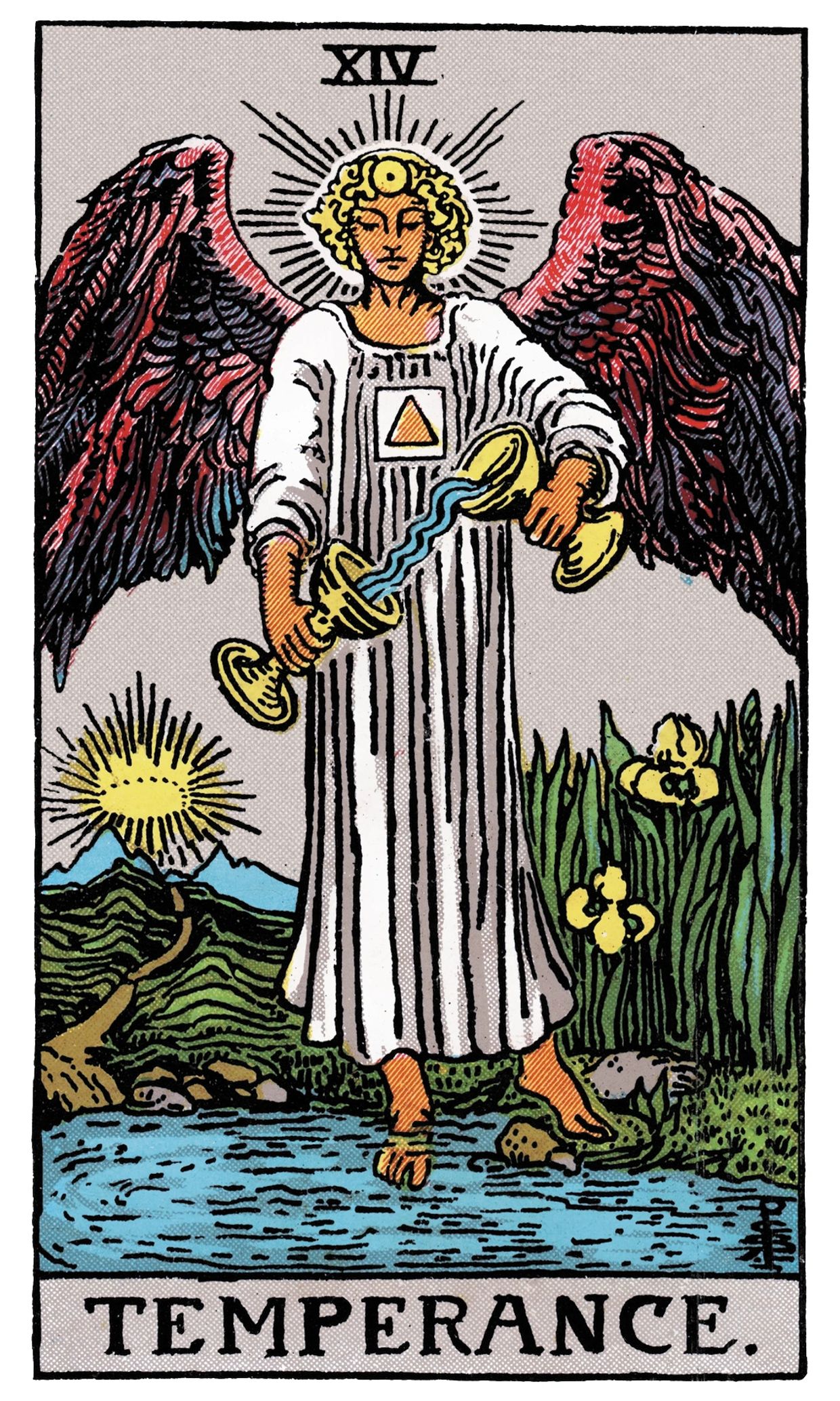 Temperance - Major Arcana, Rider Waite