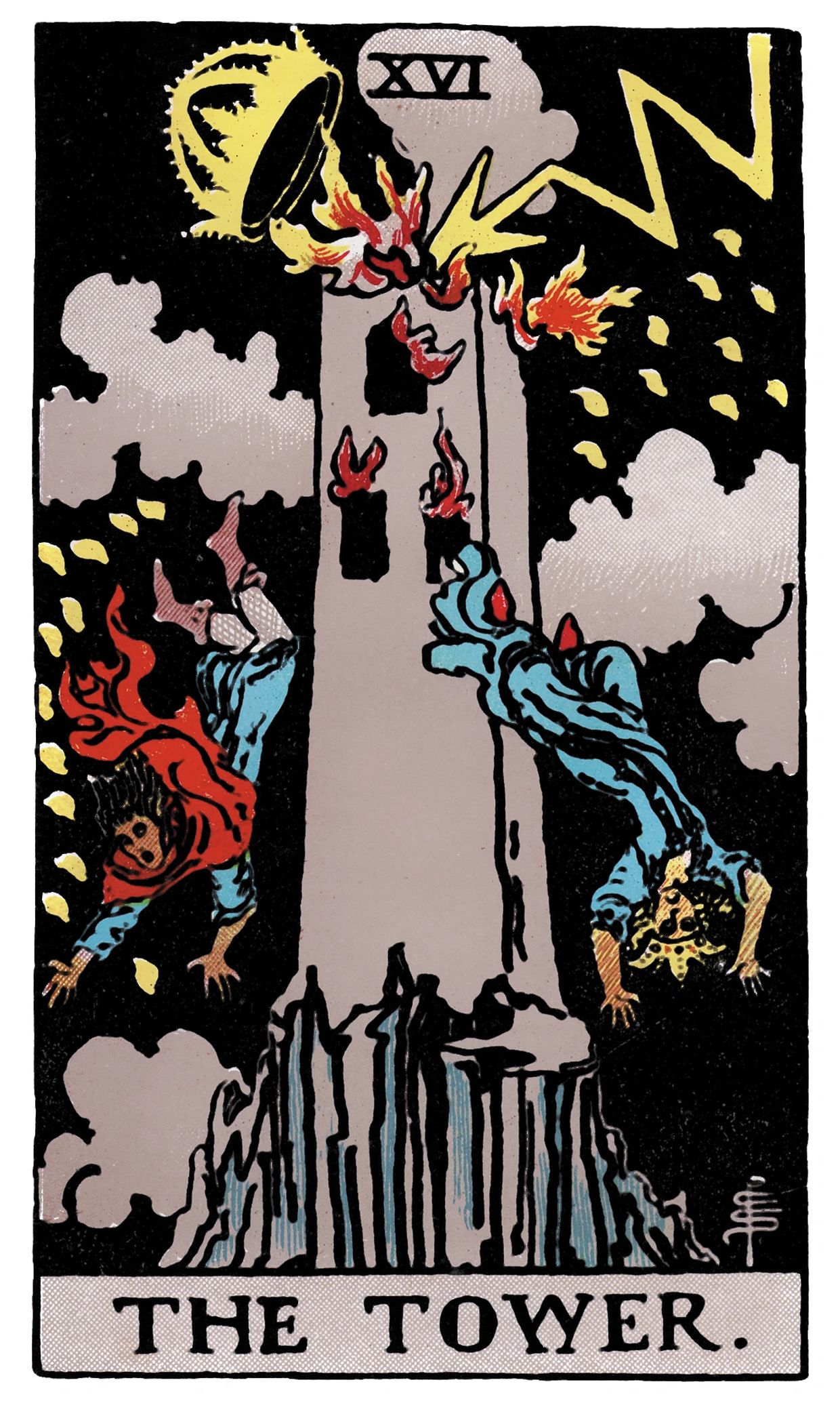 Tower - Major Arcana, Rider Waite