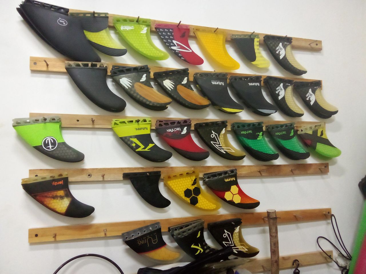 A few thousand dollars worth of fins... wall hangers now..and that's just the future fins, doesn't include the FCS!