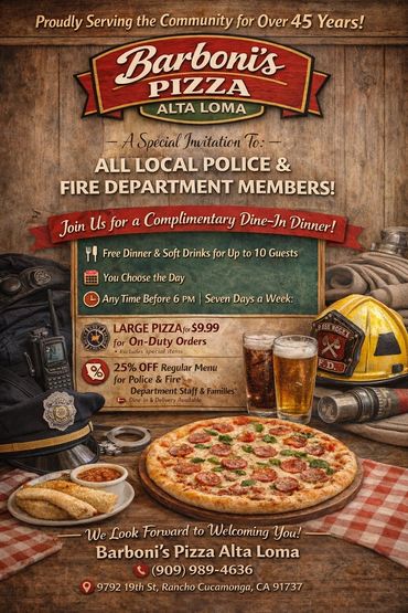 Fire & Police
Honoring our local heroes with a warm meal and community gratitude