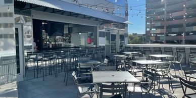 The stunning skydeck patio is available for private parties and can comfortably host up to 60.